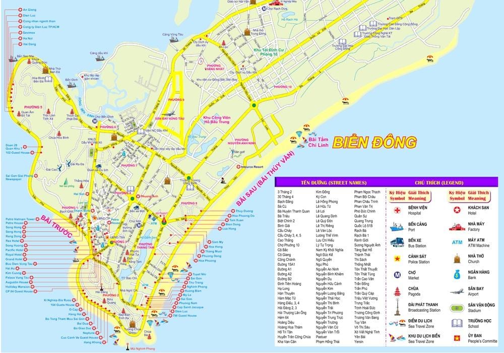 Kort af ho chi minh borg höfn