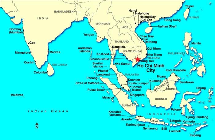 saigon heiminum kort