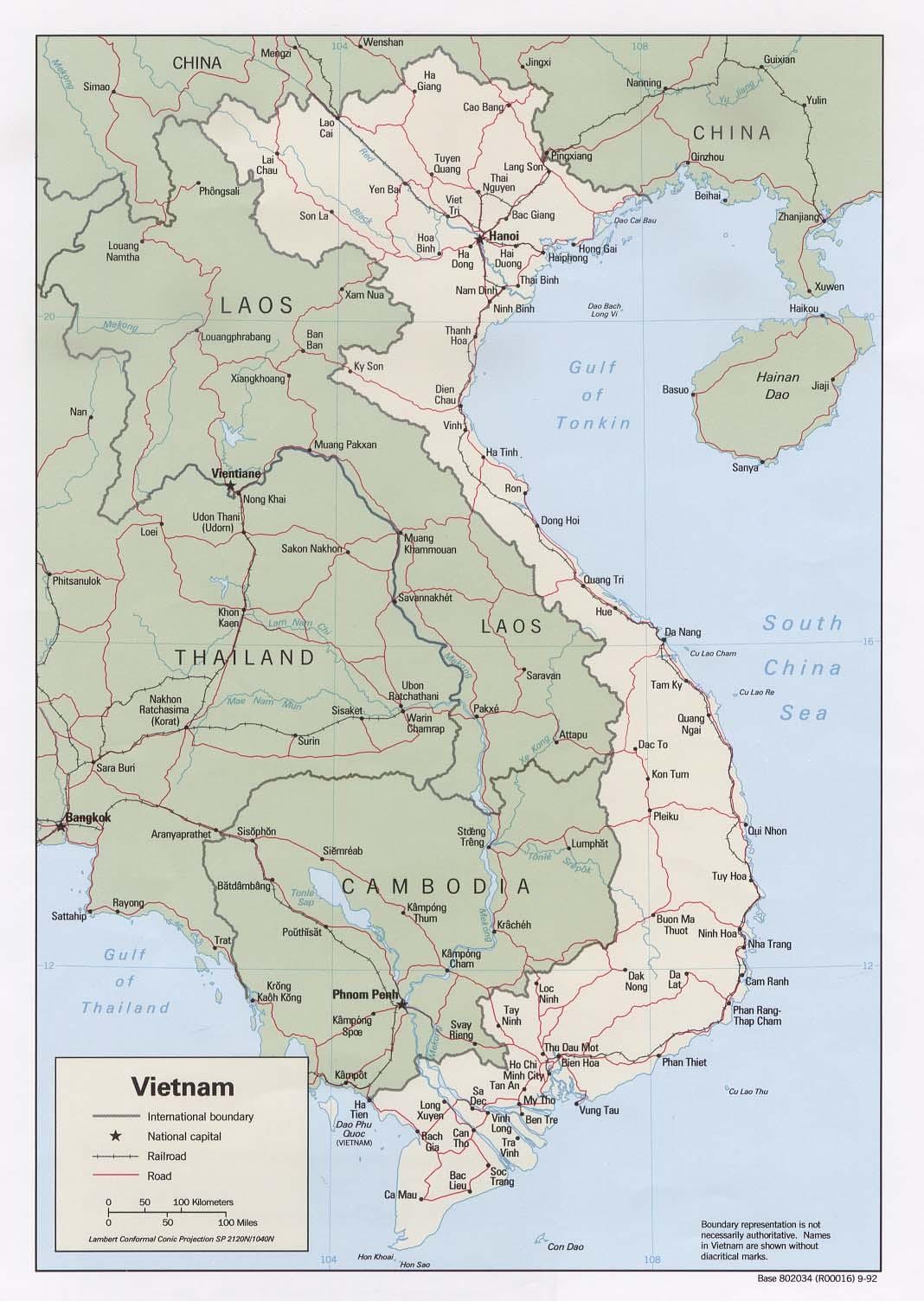 Kort af ho chi minh höfn
