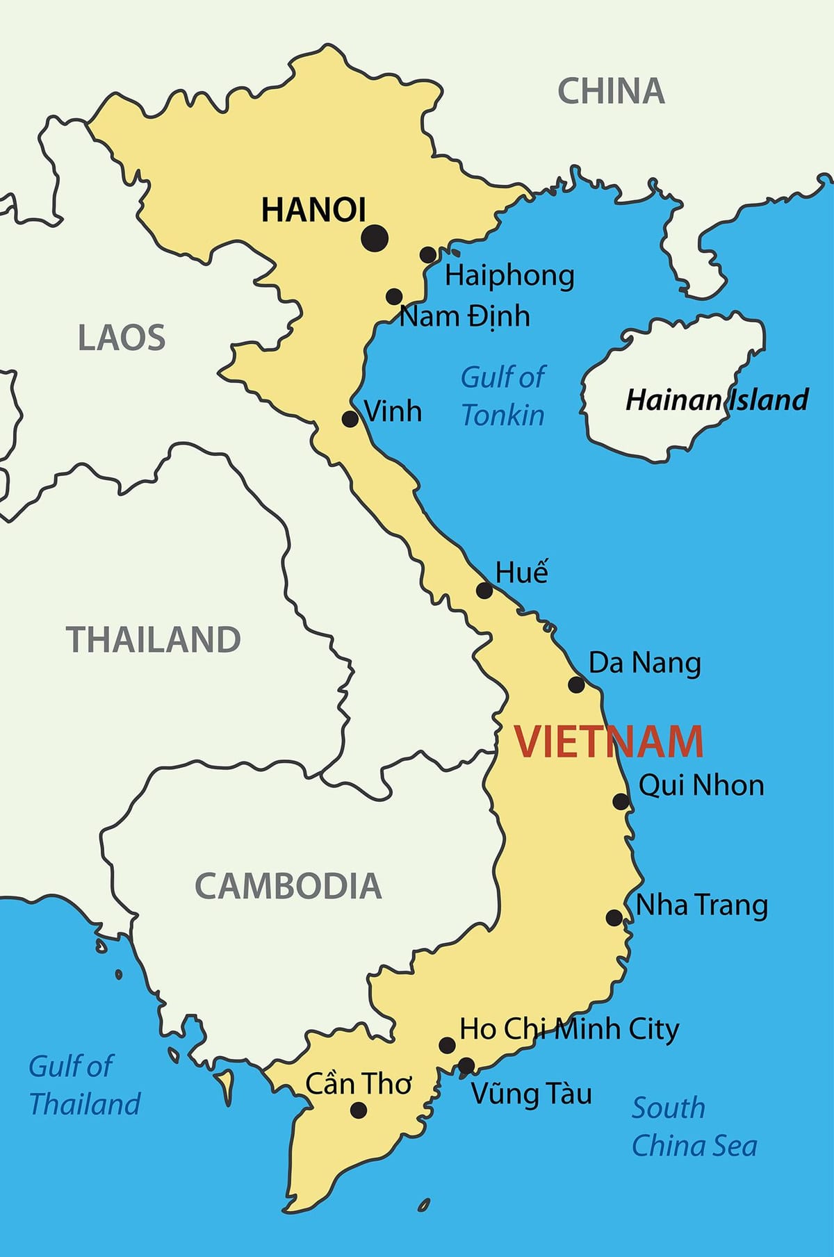 Kort af saigon á