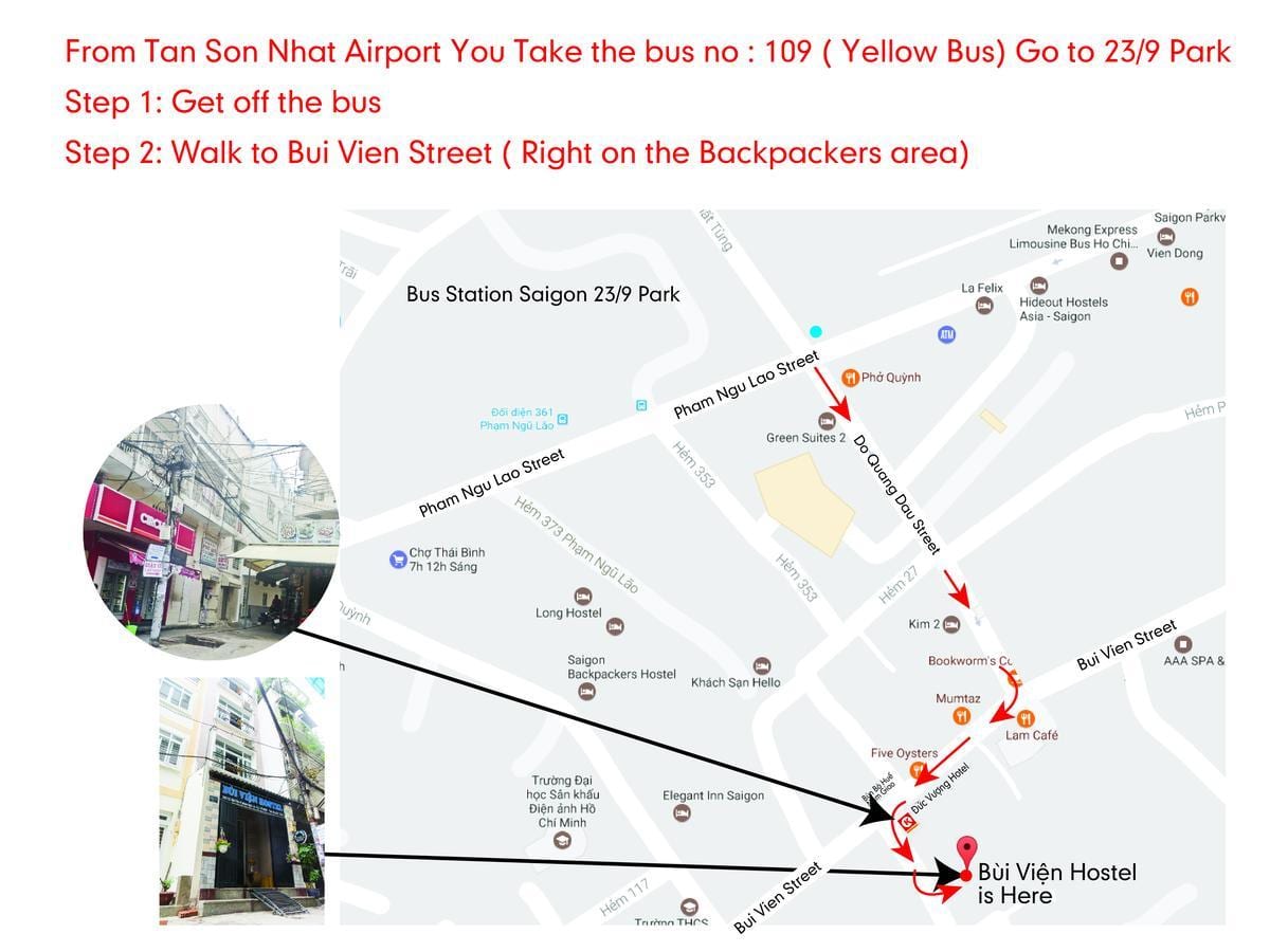 ho chi minh strætó 109 leið kort
