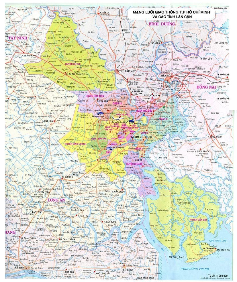 Kort af tp ho chi minh