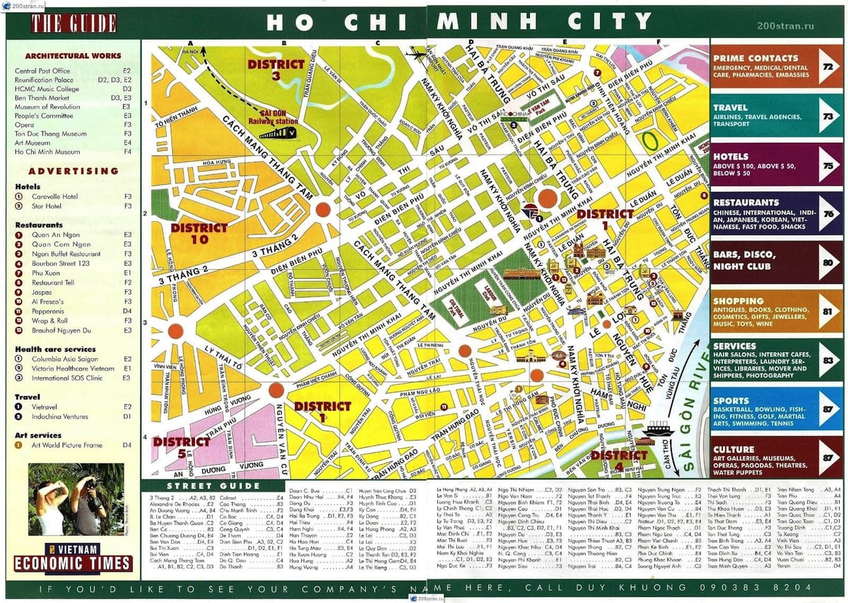 kort af ho chi minh víetnam
