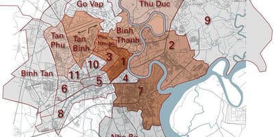 Umdæmi kort saigon