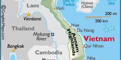 Kort af saigon á