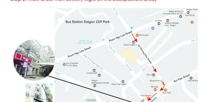 Ho chi minh strætó 109 leið kort